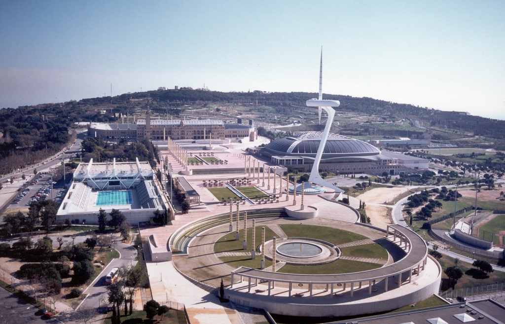 Barselona olimpiyat stadyumu, Sant Jordi Spor Salonu, Montjuic, Barcelona Olympics Stadium, Sant Jordi Sports House