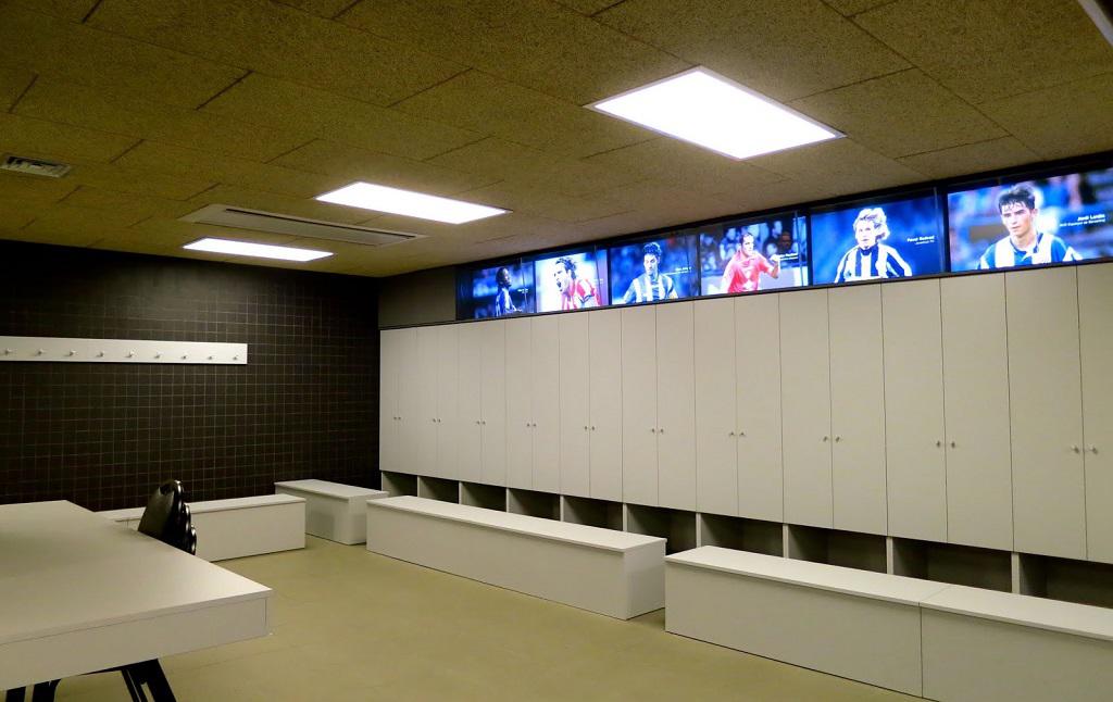 fc barcelona museum locker rooms of the players
