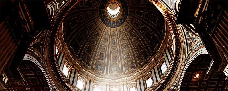 kuppel der san peters basilika vaticanstadt
