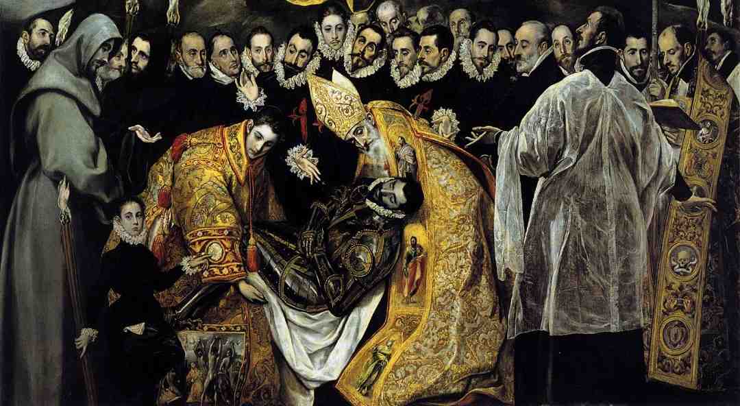 El Greco, Toledo, Santa Tome, Orgaz Kontunun Cenaze Töreni, Gömülmesi